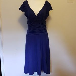 Anthropologie Velvet Brand Navy Cotton Dress